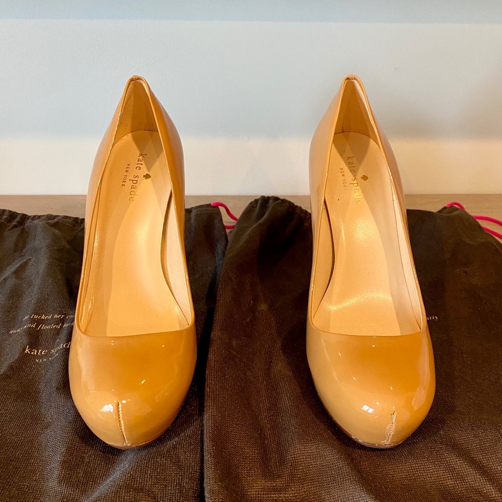 Patent leather platform high heels, NWOT